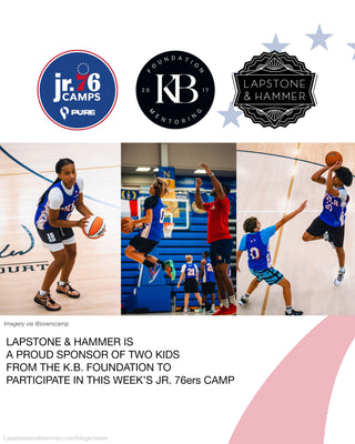 Lapstone & KB Foundation team up to send two lucky kids to JR. 76ers Basketball Camp