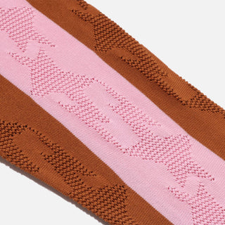 STA STRIPE PATTERN JACQUARD RELAXED FIT - BEIGE