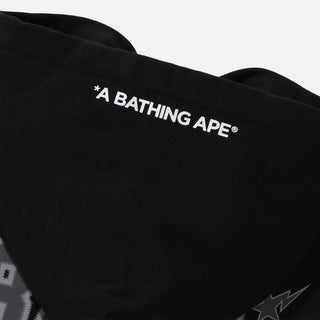 BAPE PULLOVER HOODIE - BLACK