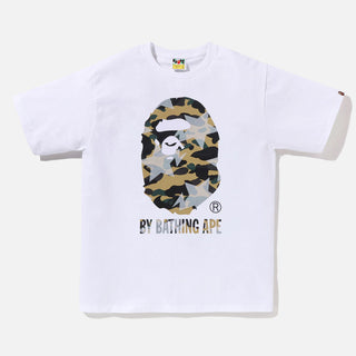 STA OVER PRINT 1ST CAMO SS TEE - WHITE / YELLOW
