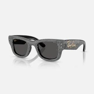 A$AP ROCKY X RAY-BAN WAYFARER PUFFER CRYSTAL PAVÉ EDITION - BLACK
