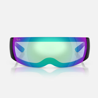 A$AP ROCKY X RAY-BAN ULTRA WRAP 002 - BLACK / MIRROR BLUE