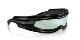 A$AP ROCKY X RAY-BAN ULTRA WRAP 001 - BLACK / TRANSLUCENT MIRROR