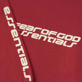 90'S LONG SLEEVE TEE - CRIMSON