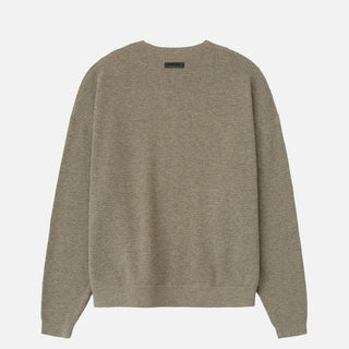 WAFFLE CREWNECK 90`S SWEATER - HOMESTEAD HEATHER