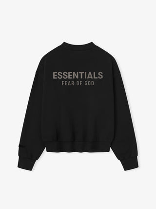 CLASSIC FLEECE CREWNECK - JET BLACK