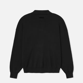 SIGNATURE 90S KNIT POLO - VINTAGE BLACK