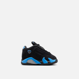 JORDAN 14 RETRO (TD) "BLACK / UNIVERSITY BLUE"