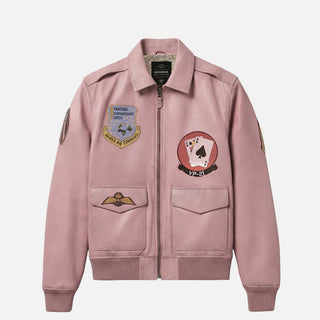 VINTAGE FLIGHT A2 JACKET - AURORA PINK