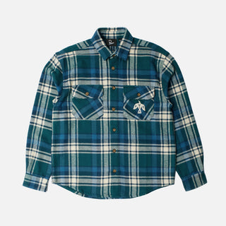CROW FLANNEL SHIRT - PINE GREEN