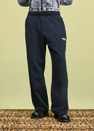WIDE LEG TRACKPANT - WASHED BLACK