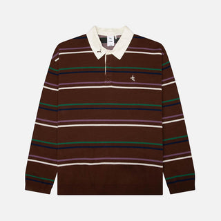 LE PÉRE X PUMA KNITTED RUGBY POLO - POTTING SOIL