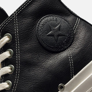 CHUCK TAYLOR ALL STAR HIGH FIRST STRING "BLACK PREMIUM LEATHER"