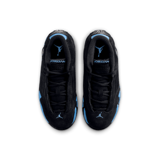 JORDAN 14 RETRO (PS) "BLACK / UNIVERSITY BLUE"