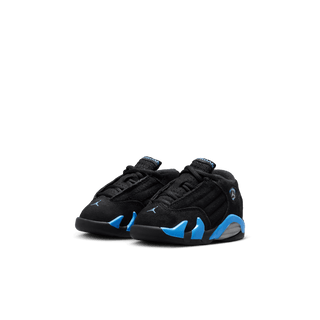 JORDAN 14 RETRO (TD) "BLACK / UNIVERSITY BLUE"