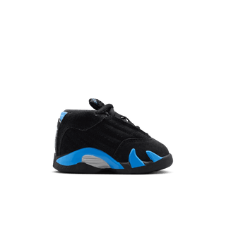 JORDAN 14 RETRO (TD) "BLACK / UNIVERSITY BLUE"