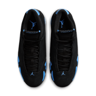 AIR JORDAN 14 RETRO "BLACK / UNIVERSITY BLUE"