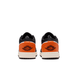 AIR JORDAN 1 LOW (GS) - BLACK / STARFISH / WHITE