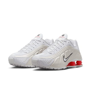 WMNS SHOX R4 - WHITE / PHANTOM / PICANTE RED