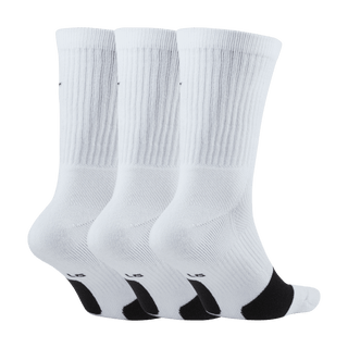 EVERYDAY CREW BASKETBALL SOCKS (3 PACK) - WHITE