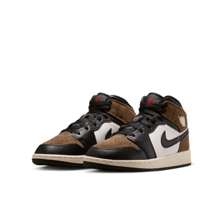 AIR JORDAN 1 MID (GS) - BLACK / PALOMINO