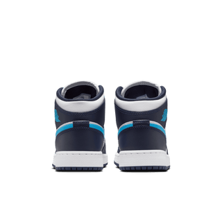 AIR JORDAN 1 MID (GS) - OBSIDIAN / DARK POWDER BLUE