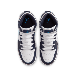 AIR JORDAN 1 MID (GS) - OBSIDIAN / DARK POWDER BLUE