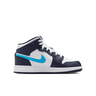AIR JORDAN 1 MID (GS) - OBSIDIAN / DARK POWDER BLUE
