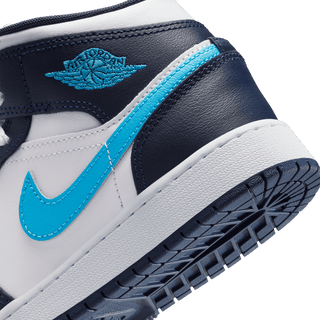 AIR JORDAN 1 MID (GS) - OBSIDIAN / DARK POWDER BLUE