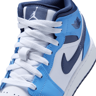 AIR JORDAN 1 MID (GS) - UNIVERSITY BLUE / MIDNIGHT NAVY
