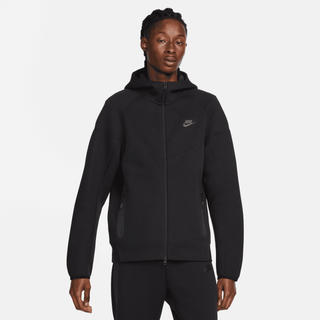 TECH FLEECE FULL-ZIP HOODIE - BLACK