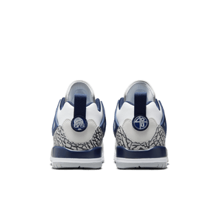 JORDAN SPIZIKE LOW (GS) - WHITE / MIDNIGHT NAVY