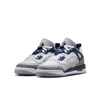 JORDAN SPIZIKE LOW (GS) - WHITE / MIDNIGHT NAVY