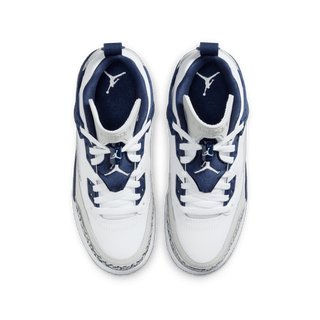 JORDAN SPIZIKE LOW (GS) - WHITE / MIDNIGHT NAVY