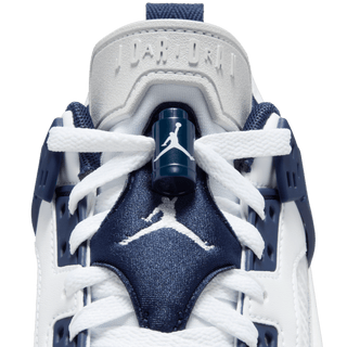 JORDAN SPIZIKE LOW (GS) - WHITE / MIDNIGHT NAVY