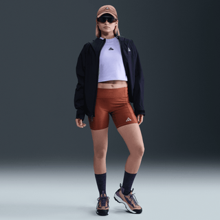 WMNS ACG DRI-FIT ADV MID-RISE 6" TREE FROG SHORTS - CINNAMON