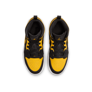 JORDAN 1 MID SE (PS) - BLACK / VARSITY MAIZE