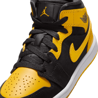 JORDAN 1 MID SE (PS) - BLACK / VARSITY MAIZE
