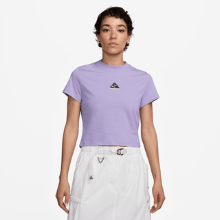 WMNS ACG DRI-FIT CROPPED TEE - HYDRANGEAS / THUNDER BLUE