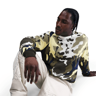 NIKE LIFE WILDERNESS SWEATER - SAIL / SOFT YELLOW