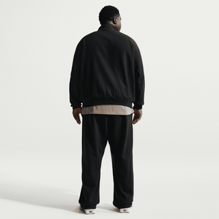 SOLO SWOOSH FLEECE 1/4 ZIP TOP - BLACK