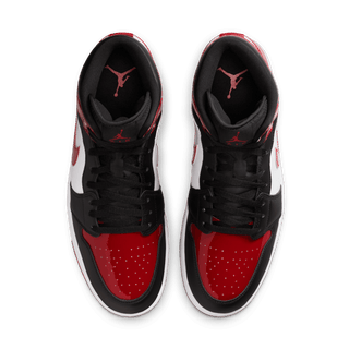 AIR JORDAN 1 MID SE "PATENT BRED TOE"