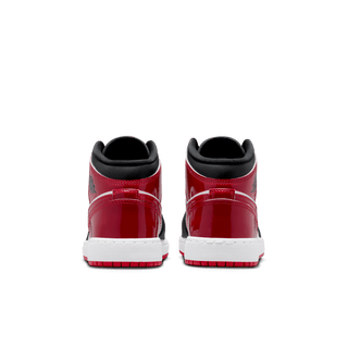 AIR JORDAN 1 MID SE (GS) "PATENT BRED TOE"