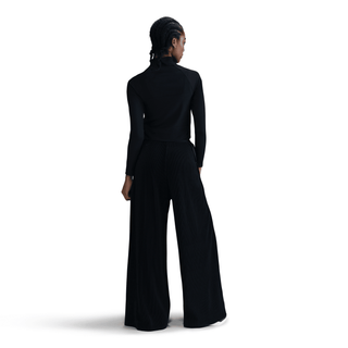 WMNS KOBE DETAILS LS CROP TOP - BLACK