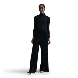 WMNS KOBE DETAILS LS CROP TOP - BLACK