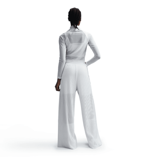 WMNS KOBE DETAILS LS CROP TOP - WHITE