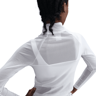 WMNS KOBE DETAILS LS CROP TOP - WHITE