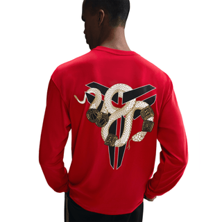 KOBE "YEAR OF THE MAMBA" MAX90 LS TEE - UNIVERSITY RED