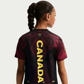 CANADA X NOCTA X NIKE "X2" KIDS DRI-FIT PREMATCH JERSEY - BLACK / GYM RED