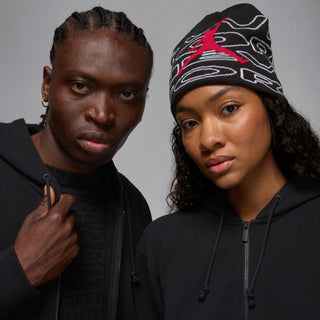 AWAKE NY X JORDAN FULL-ZIP HOODIE "BORO" - BLACK